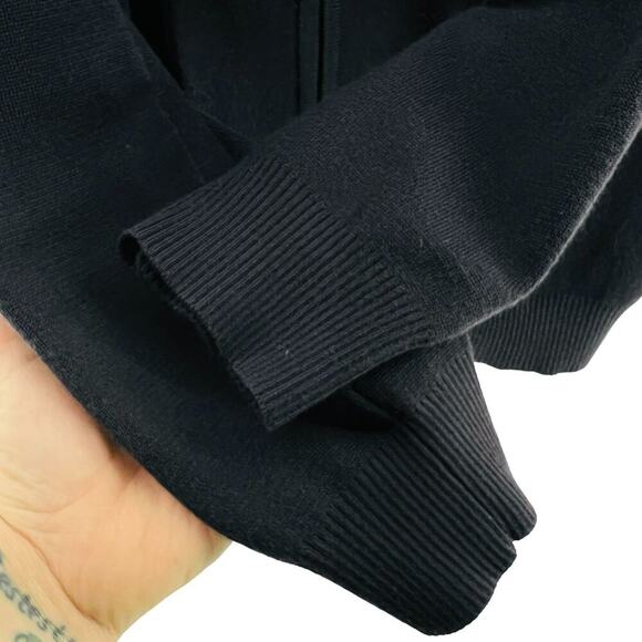 Lands End Men's M Long Sleeve Sweater Jacket Team Submarine Naval Sea Systems - Picture 3 of 6